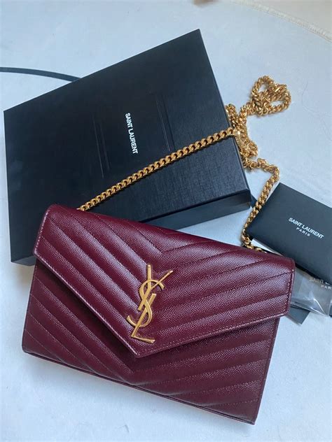 ysl college wallet on chain|ysl wallet on chain used.